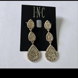 INC International Concepts Sparkling Gold Drop Earrings